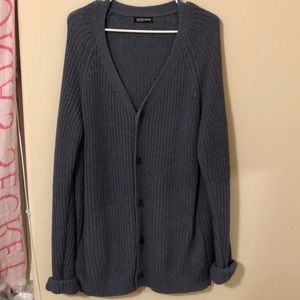 Blue Knit Cardigan